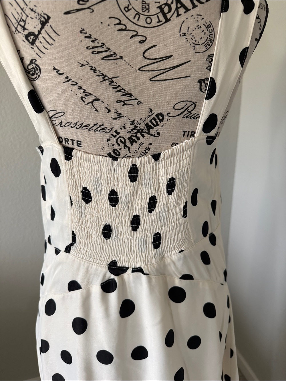 Maeve Black & White Polka Dot Maxi Dress - Picture 6 of 7